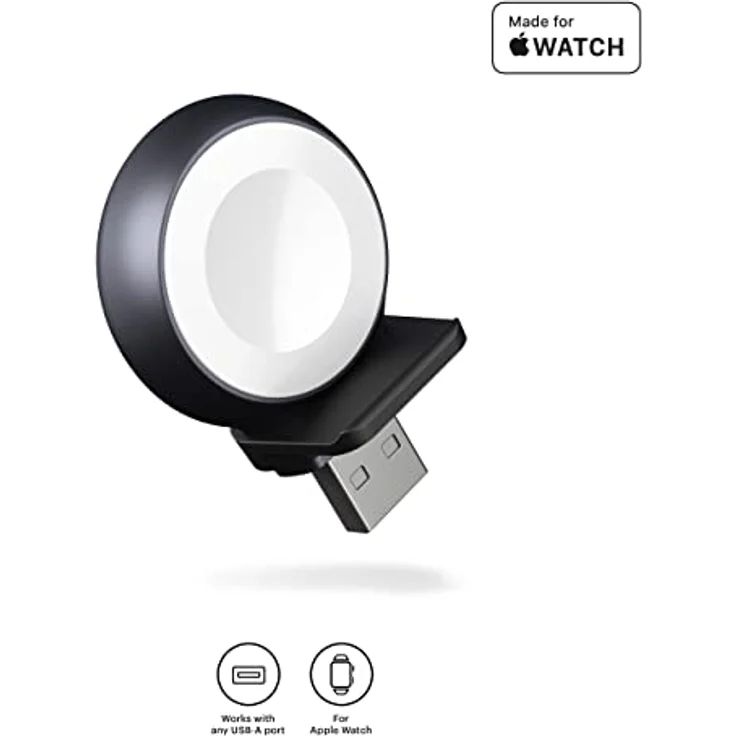 ZENS Stand+Watch 2x10W Aluminium 4in1 kabelloses Ladegerät (Apple & Samsung Fast Charging, Qi/MFi-Zertifiziert, Netzteil + Kabel inklusive) Weiß – Bild 5