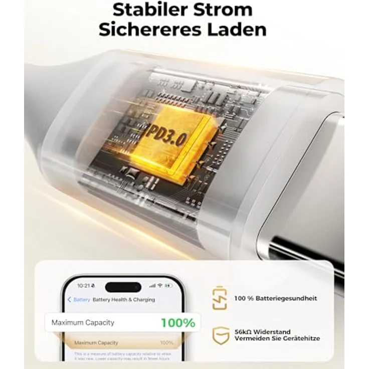 Silkland USB C auf USB C Kabel 1M, 2 Stück, 60W Schnellladung, PD 3.0 & QC 4.0+, kompatibel mit iPhone 17/Pro/Air, Samsung S24/S23, iPad Pro, MacBook Air/Pro – Bild 3