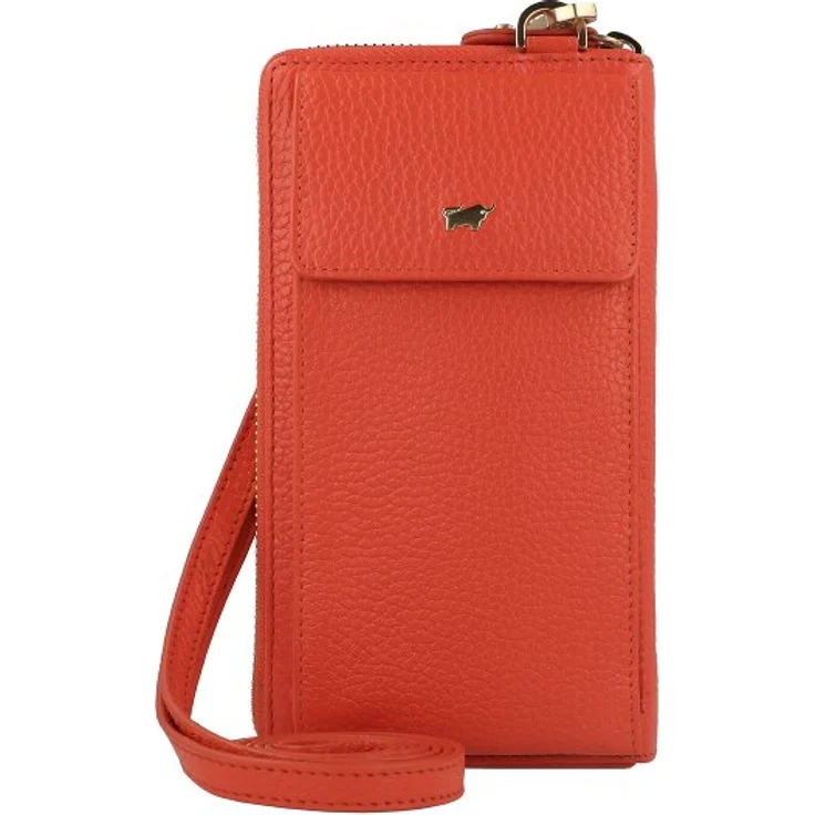 Braun Büffel Asti Handytasche aus 100% Leder, 11 cm, rot
