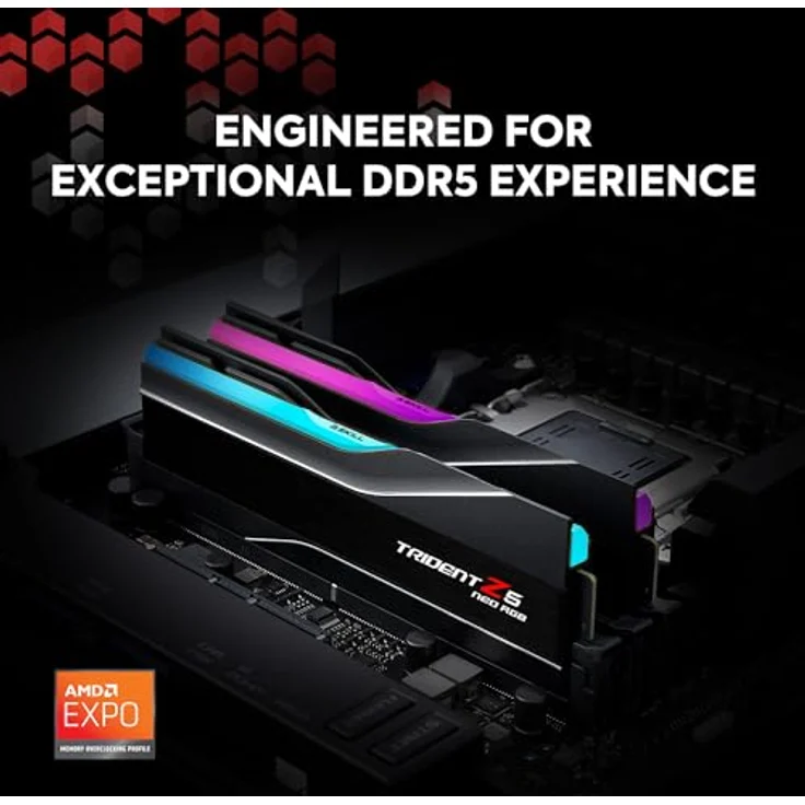G.Skill Trident Z5 Neo RGB DDR5-6000 BK C30 DC - 32GB (AMD EXPO) – Bild 2