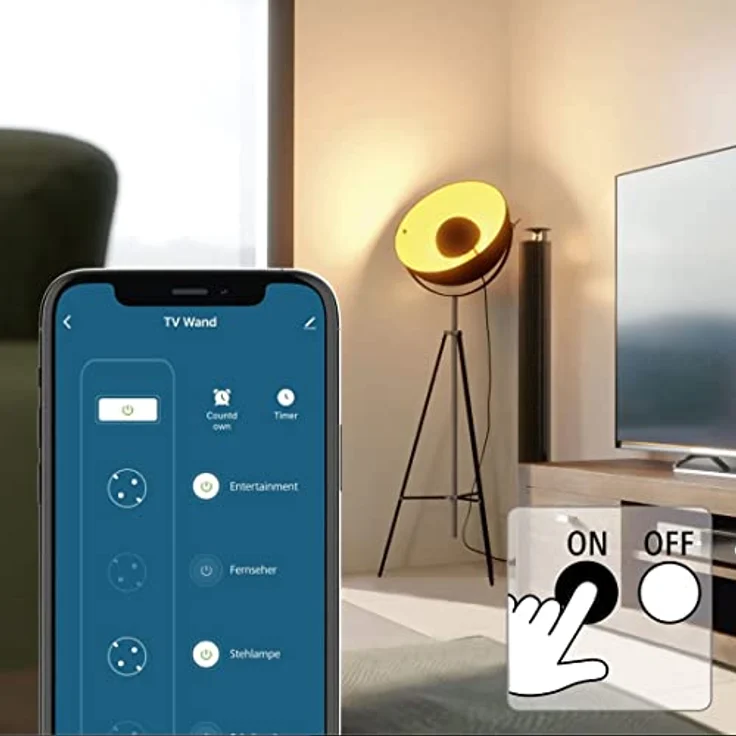 Hama WLAN-Steckdosenleiste 4-fach, ohne Hub, einzeln schaltbar, 4-fach USB – Bild 3