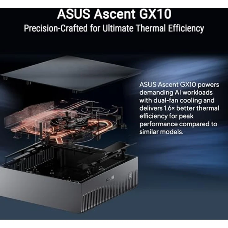 ASUS GX10-GG0026BN, Ultrakleiner KI-Supercomputer mit NVIDIA DGX™ Spark, 2000 GB Speicher, grau – Bild 11