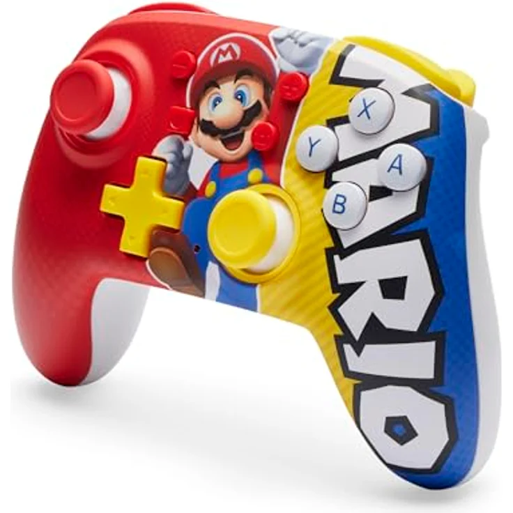 PowerA Nano Verbesserter kabelloser Controller für Nintendo Switch - Mario-Siegmini, Bluetooth 5.0-Technologie, ergonomische Hülle, Bewegungssteuerungen, LED-Anzeige – Bild 5