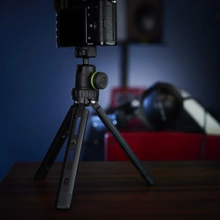 Gravity VS TRIPOD 01 B Tischstativ, 1/4 Zoll Kugelkopf, höhenverstellbar von 85 - 215 mm, Schwarz – Bild 7
