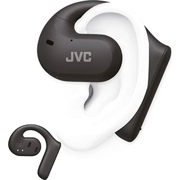 JVC Nearphones HA-NP35T-B, True Wireless Earbuds, Open Ear Design, Noise Cancelling, IPX4, Mikrofon-Muting, 17 Std. Laufzeit, BT 5.1, (Schwarz) – Bild 1