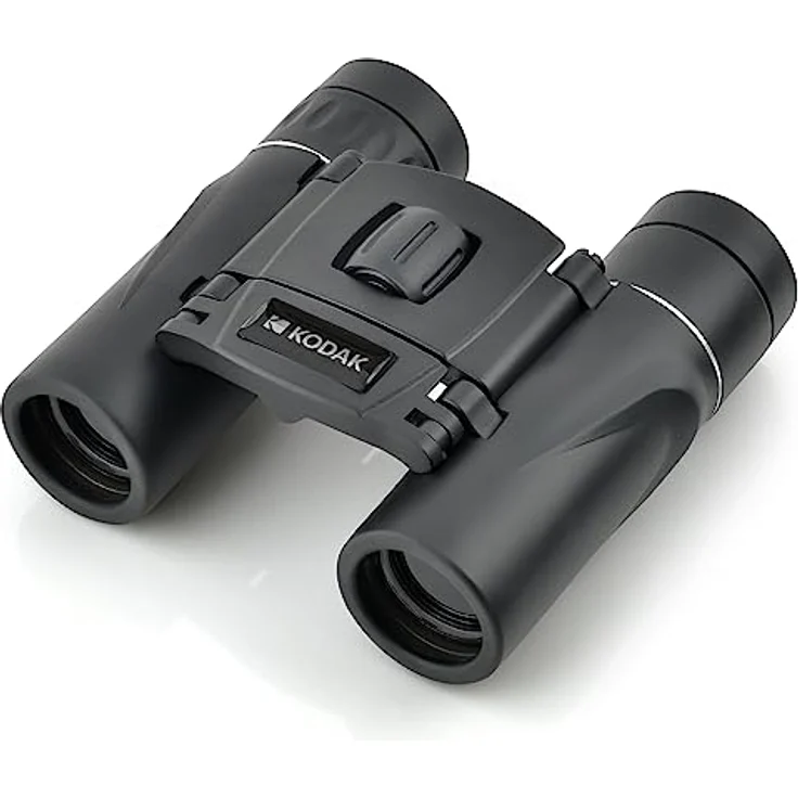 KODAK BCS200 Binokular-Fernglas, kompakt, 8-fache Vergrößerung, Sichtfeld von 126 m bis 1000 m, Schwarz – Bild 1
