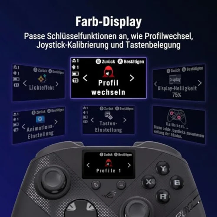 ASUS ROG Raikiri II Pro PC Controller, Gamepad mit 8K-Abtastrate, Hot-Swap-fähigen Joysticks und verlängerte Akkulaufzeit – Bild 2