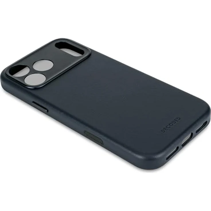 Decoded Lederhülle für iPhone 17 Pro Max, Premium ECCO Leder, MagSafe Kompatibel, Vollständiger Kameraschutz, Metalltasten, Marineblau – Bild 5