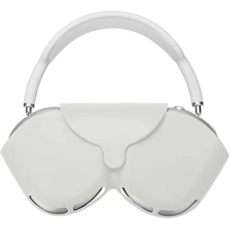 kwmobile Hülle kompatibel mit Apple Airpods Max Case - Schutztasche aus Silikon in Weiß – Bild 1