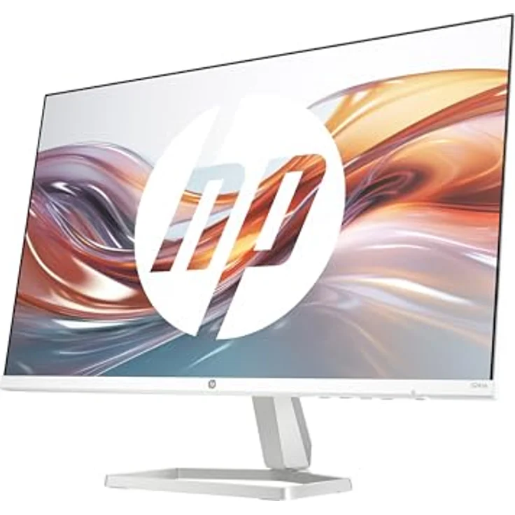 HP Series 5 524sa FHD IPS Monitor mit Lautsprechern | 60,5 cm (23,8 Zoll) | 100Hz | 16:9 | 1500:1 Kontrast | 99% sRGB | HDMI 1.4 | VGA | Entspiegelt | Neigung -5°+25° | Weiß – Bild 1