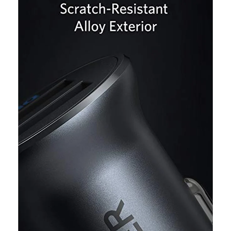 Anker 320 Car Charger (24 W II) Ladegerät, Mini Autoladegerät, 24 W 4,8 A Duales USB-Autoladegerät mit blauem LED-Licht, für Apple iPhone 13/12/11/XR/Xs, iPad Pro/Air 2/mini, Samsung Galaxy und mehr, schwarz (A2727011) – Bild 5