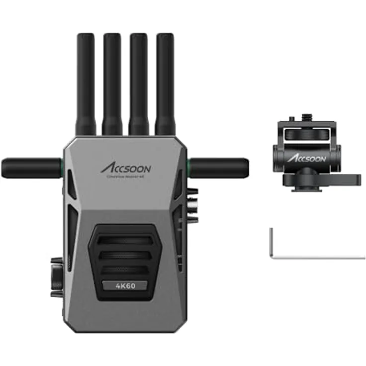 Accsoon CineView Master 4K Receiver, Drahtloser RX-Videoempfänger mit HDMI, SDI, 25 ms Latenz, Reichweite bis 2,5 km