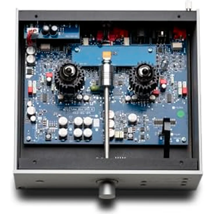 Pro-Ject Tube Box DS3 B, Dual-Mono True Balanced Röhren-Phono-Vorverstärker, Silber - Röhrenbestückung: 2x E88CC / 6922, stufenlose Eingangsimpedanz, 6 einstellbare Gain-Stufen – Bild 4