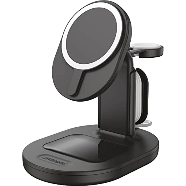 OtterBox kabellose 3 in 1 MagSafe Ladestation, Starke Magnetische Ausrichtung und Halt für MagSafe Produkte, Elegante Ladelösung für iPhone, Airpods Pro und Apple Watch, Schwarz – Bild 5