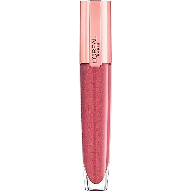 L'Oréal Paris Glänzender Lipgloss Glow Paradise Brilliant Signature Plump-in-Gloss, Nr. 404 I Assert, Maximales Volumen, Pflegende Wirkung, Hyaluronsäure & Kollagen-AS-Fragmente – Bild 1