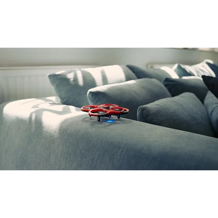 Tamiya Cyber Drone IR RTF, Flugfertige Kameradrohne mit 3,7V/600mAh Lipo Akku, rot – Bild 7