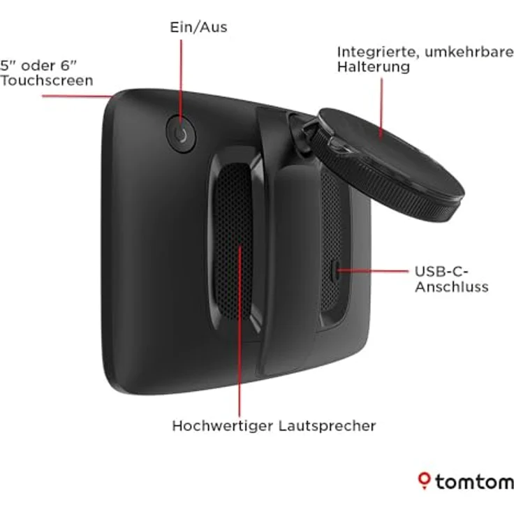 TomTom GO Professional, GPS-Navigationsgerät für Lkw mit 5" Touchscreen, 32 GB Speicher, Wi-Fi, Bluetooth, Europa-Karten und Sprachsteuerung – Bild 8
