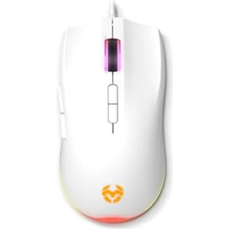Krom Kenta, Kabelgebundene Gaming-Tastatur mit RGB-LED, QWERTY-Layout, Weiß, inkl. Maus und Mauspad – Bild 9