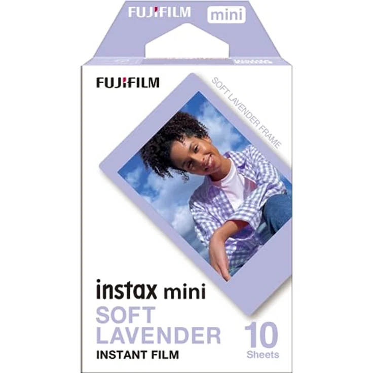 instax instant Mini Film 10 Aufnahmen, „Soft Lavender“ – Bild 1