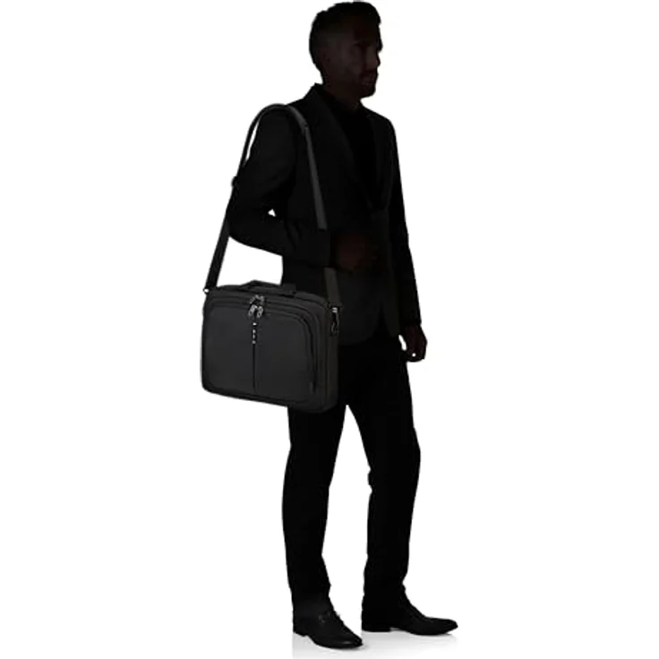 Samsonite Guardit 3.0, Aktentasche mit 40 cm Laptopfach, schwarz, 100% Polyester, 40 x 9 x 30 cm – Bild 7