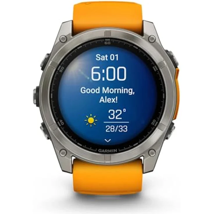 Garmin Fenix 8 Smartwatch, AMOLED-Display, Titanium-Lünette – Bild 2