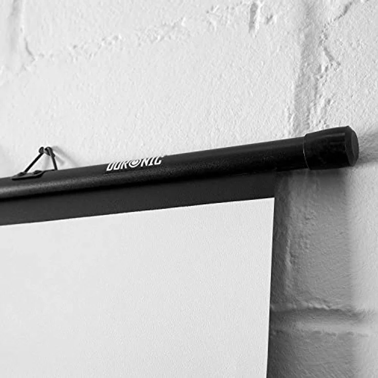 Duronic BPS50 Leinwand | 4:3 Hängeleinwand 50" Zoll 102 x 76 cm | Heimkino mit 4K Full HD 3D | Gain 1.0 | Projektionsleinwand für Wandmontage | Beamerleinwand für Büro Präsentationen, Schulen – Bild 4
