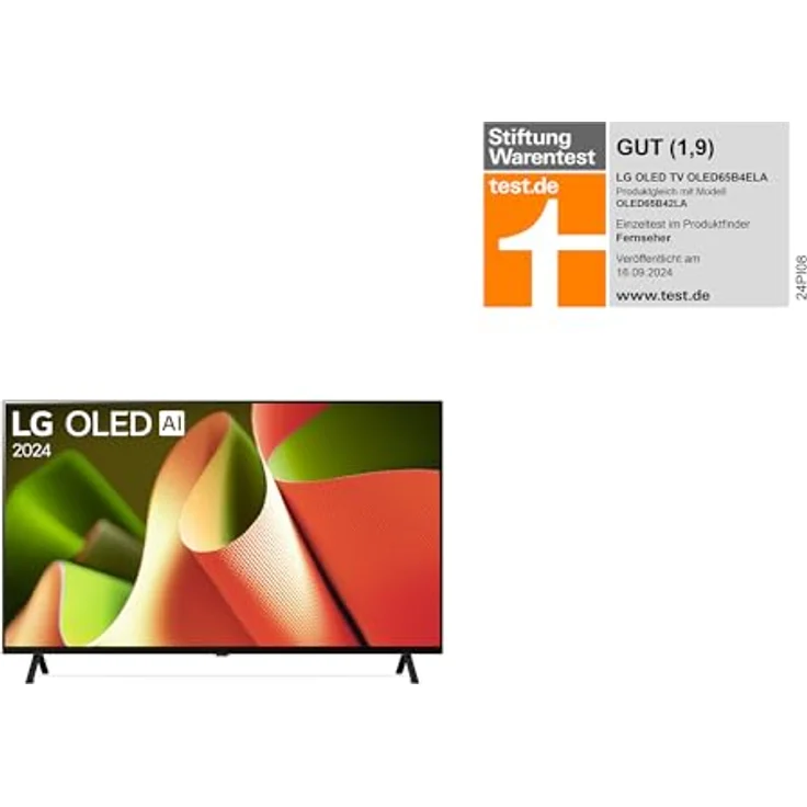 LG OLED65B4ELA, 65 Zoll 4K OLED Fernseher mit α8 AI-Prozessor, webOS 24, Dolby Vision und bis zu 120Hz – Bild 2