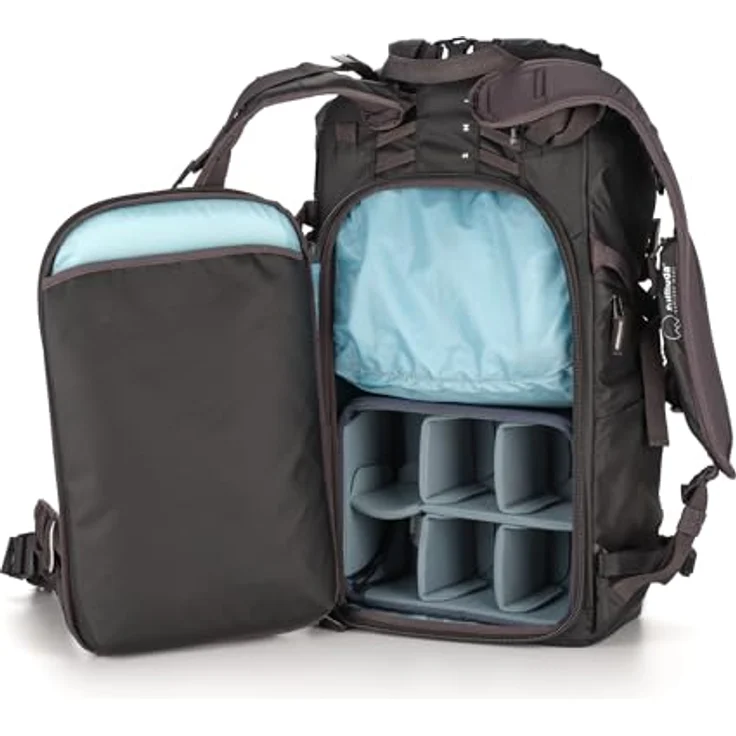 Shimoda Core Unit Mirrorless XS25, Fotorucksack für spiegellose Kameras, schwarz, mit verstellbarem Innenraum und Laptopfach bis 15,6 Zoll. – Bild 3