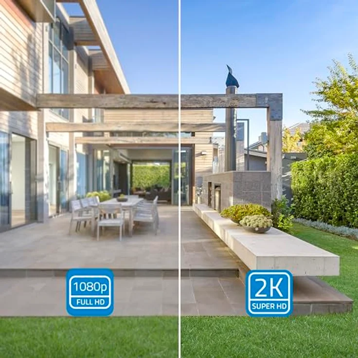 NIVIAN PTZ Überwachungskamera 2K SUPER HD, WiFi, Nachtsicht, Bewegungserkennung, Autotracking, kompatibel mit Alexa und Google Home, App TUYA – Bild 3