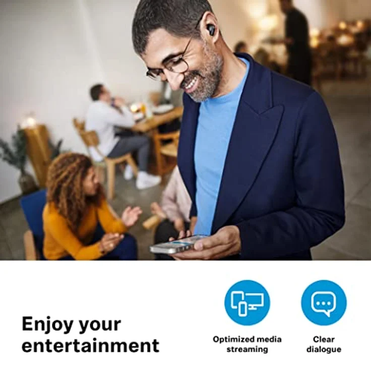 Sennheiser Conversation Clear Plus - True Wireless Bluetooth Hörlösung mit Sprachanhebung und aktiver Geräuschunterdrückung (ANC) - Schwarz – Bild 5