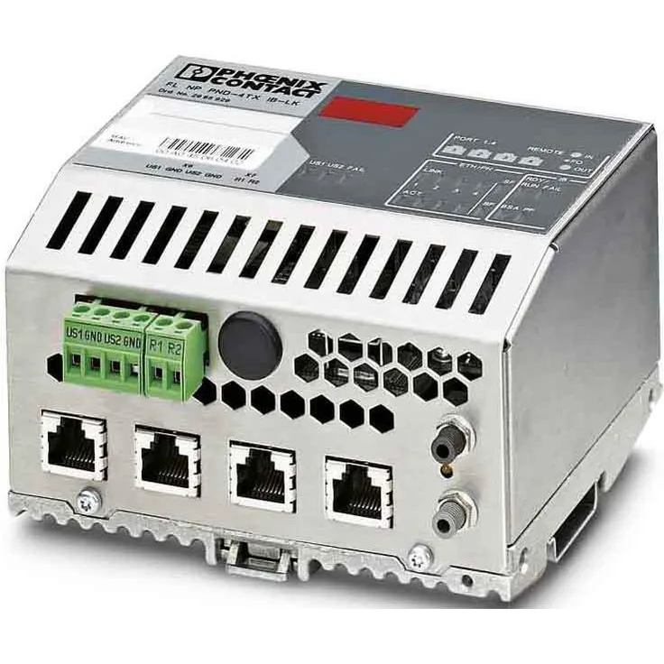 Phoenix Contact FL NP PND-4TX IB-LK, Netzwerk Switch mit 4 Ports, -25 °C bis 60 °C Betriebstemperatur, DIN-Schienen-Montage