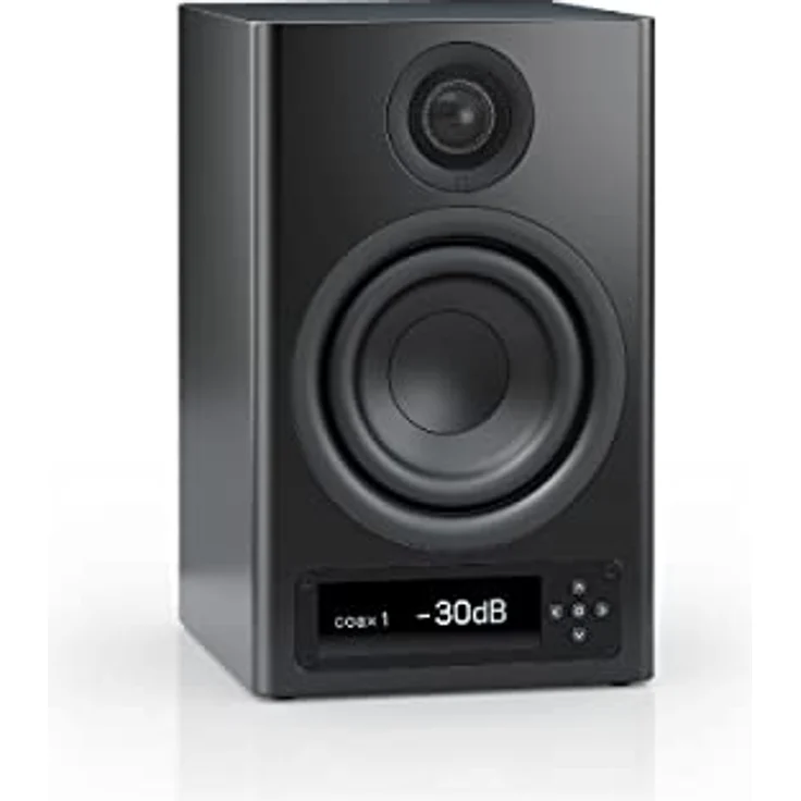 Nubert nuPro XS-3000 RC | Schwarzer Regallautsprecher | 1 Stück High End Kompaktlautsprecher | Bluetooth Lautsprecher aptX HD | Lautsprecher Verbindung kabellos High Res | Aktivbox in 2 Wege Technik – Bild 1