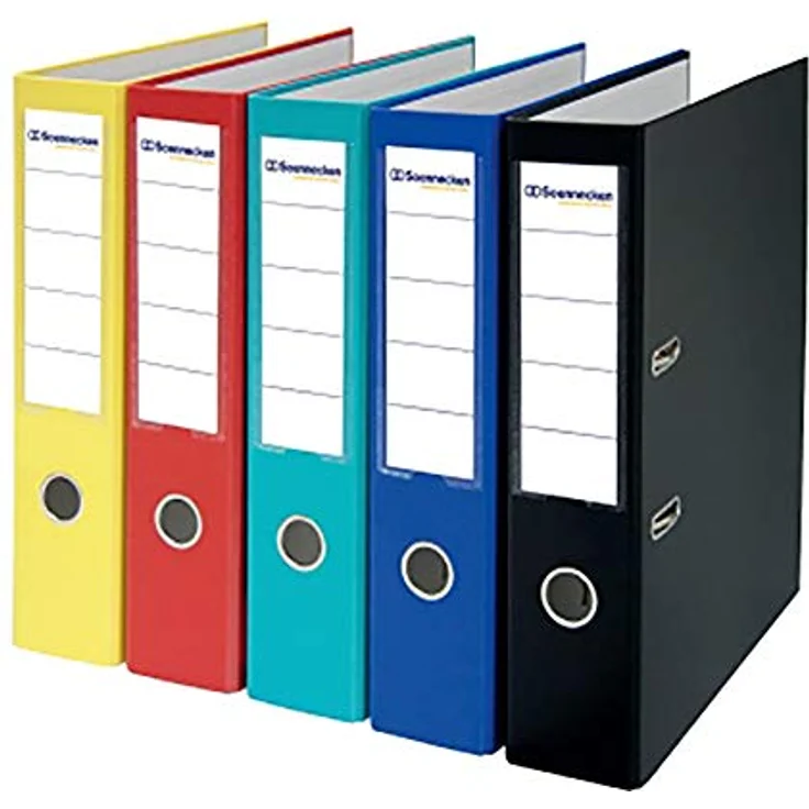 Soennecken Aktenordner Ordner Rückenbreite: 70 mm Verwendung für Papierformat: DIN A4, strapazierfähig, abwischbar, 2 Bügel - Blau – Bild 2