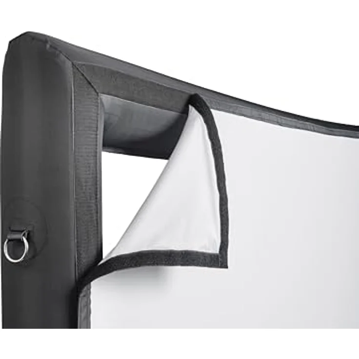 celexon aufblasbare Outdoor-Leinwand Economy INF 120", 266 x 149 cm, 16:9, für Public Viewing & 4K/8K Beamer-Projektionen, inkl. Luftpumpe & Transporttasche, matt weiß – Bild 4