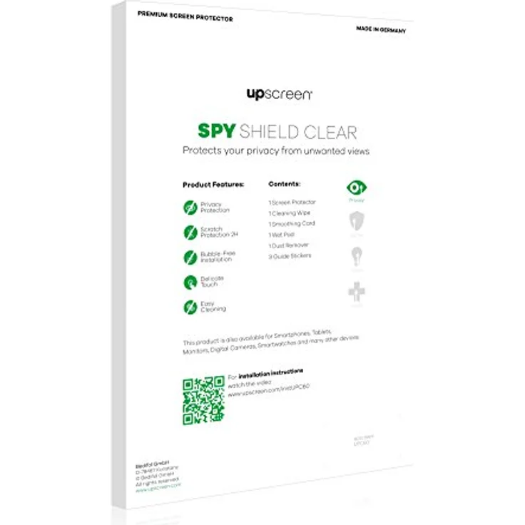 upscreen Anti-Spy Blickschutzfolie für Samsung Galaxy Tab S6 Lite 2020 Privacy Screen Displayschutz-Folie [Sichtschutz, Blaulichtfilter] – Bild 4