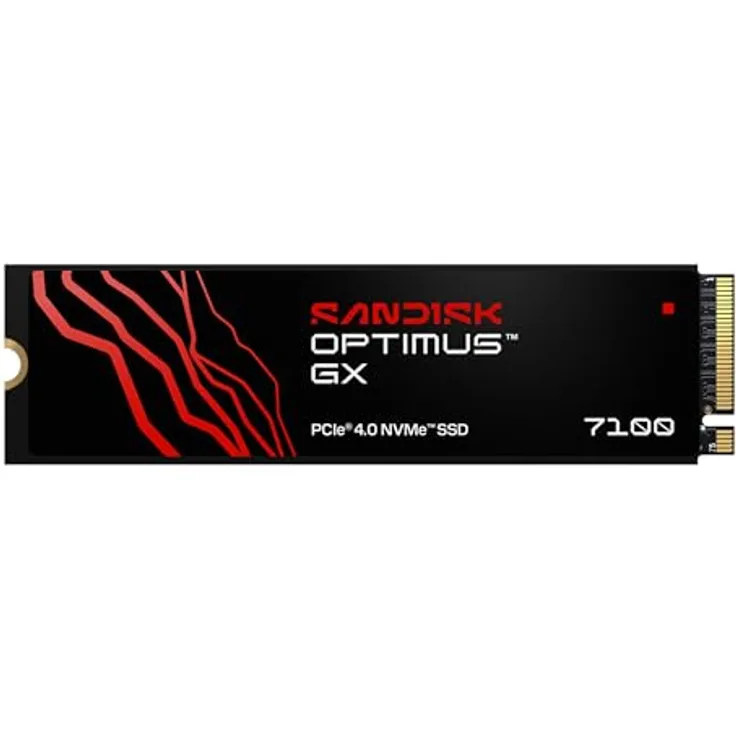 SANDISK Optimus™ GX 7100 NVMe™ Festplatte, 1 TB SSD PCI Express, sequenzielle Geschwindigkeiten bis zu 7.250 MB/s