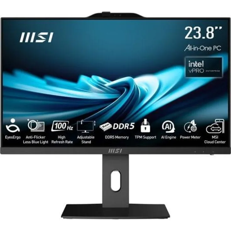 MSI PRO AP242P 14M-892XEU, All-in-One-PC mit Intel Core i5-14400, 16GB RAM, 512GB SSD, Schwarz