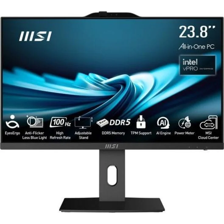 MSI PRO AP242P 14M-892XEU, All-in-One-PC mit Intel Core i5-14400, 16GB RAM, 512GB SSD, Schwarz