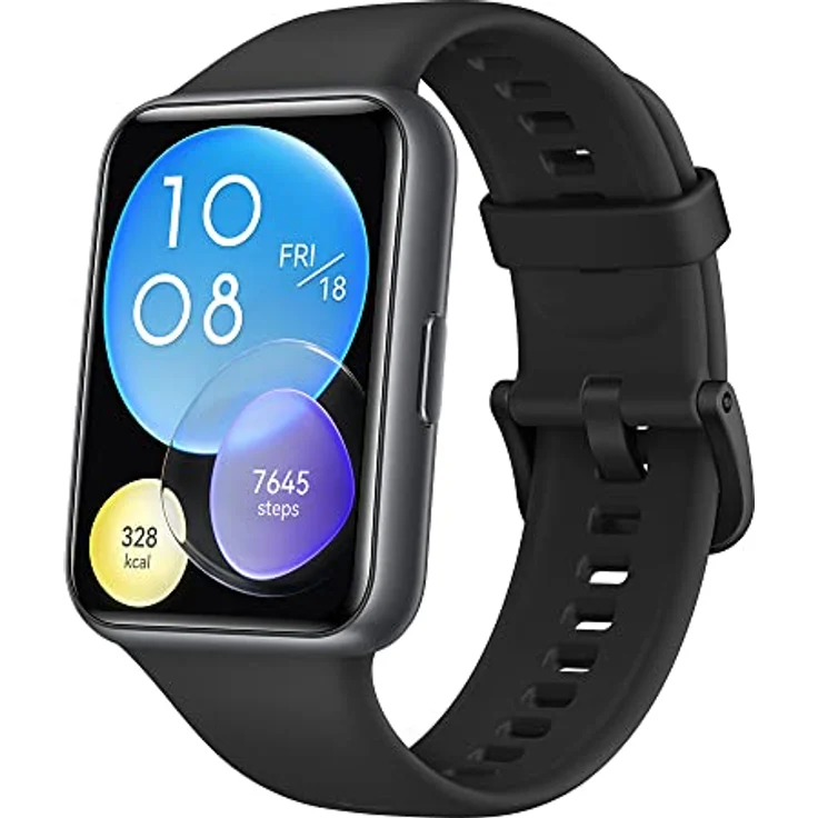 HUAWEI WATCH FIT 2 SmartWATCH, 1,74''HUAWEI FullView-Display,Bluetooth-Anrufe, Gesundheitsmanagement,Lange Akkulaufzeit,Animierte Quick-Workouts, SpO2-Erfassung,Deutsche Version,Black – Bild 1