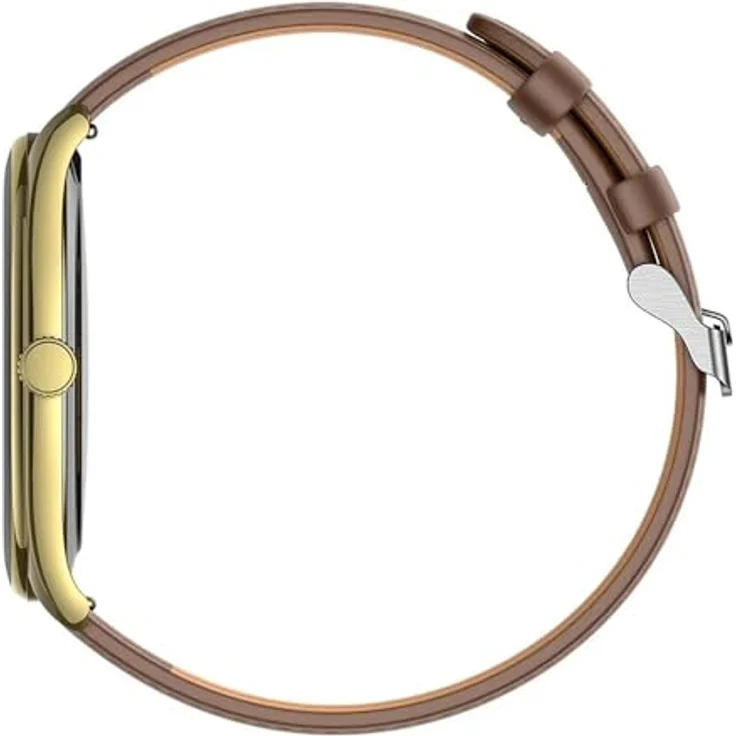 COFI 1453 Elegante Watch mit Anruffunktion in Gold - Multifunktionale wasserdichte Smartwatch – Bild 2