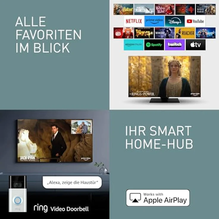 Panasonic TV-55Z80AEZ, Z80 Serie 55 Zoll 4K Ultra HD OLED Smart TV, 2024, Fire TV, Dolby Vision & Atmos, Game Mode Extreme, Alexa Sprachsteuerung, Airplay, Schwarz – Bild 11