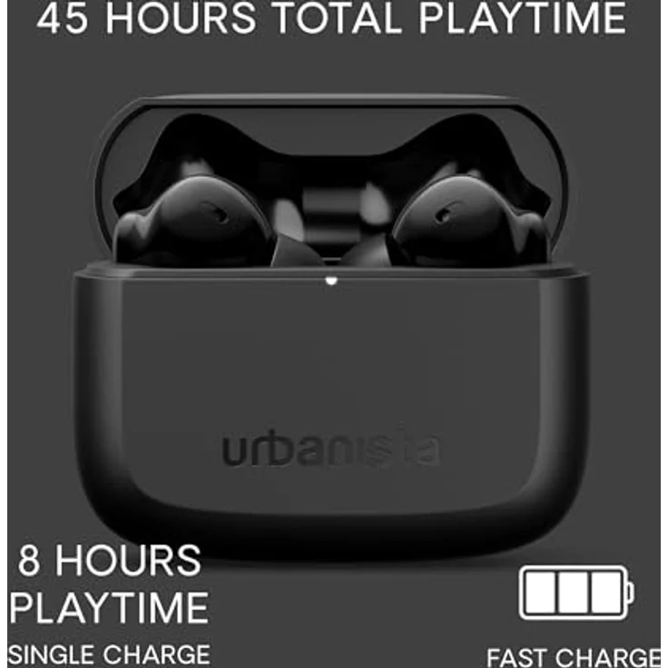 Urbanista Palo Alto True Wireless Stereo (TWS) Kopfhörer, Bluetooth, Geräuschunterdrückung, Schwarz – Bild 5