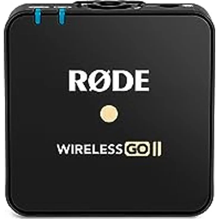 RØDE Wireless GO II TX - Ultrakompakter drahtloser Sender mit integriertem Mikrofon, integrierter Aufnahme und einer Reichweite von bis zu 200 m (nur Sender)