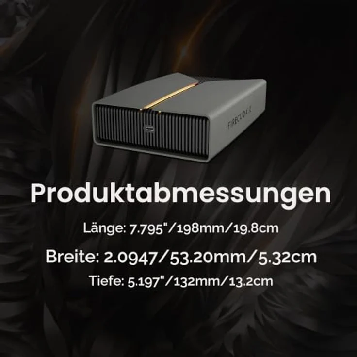 Seagate Firecuda X Vault, Externe Festplatte mit 20TB, USB-C, anpassbare RGB-Beleuchtung, schwarz – Bild 8