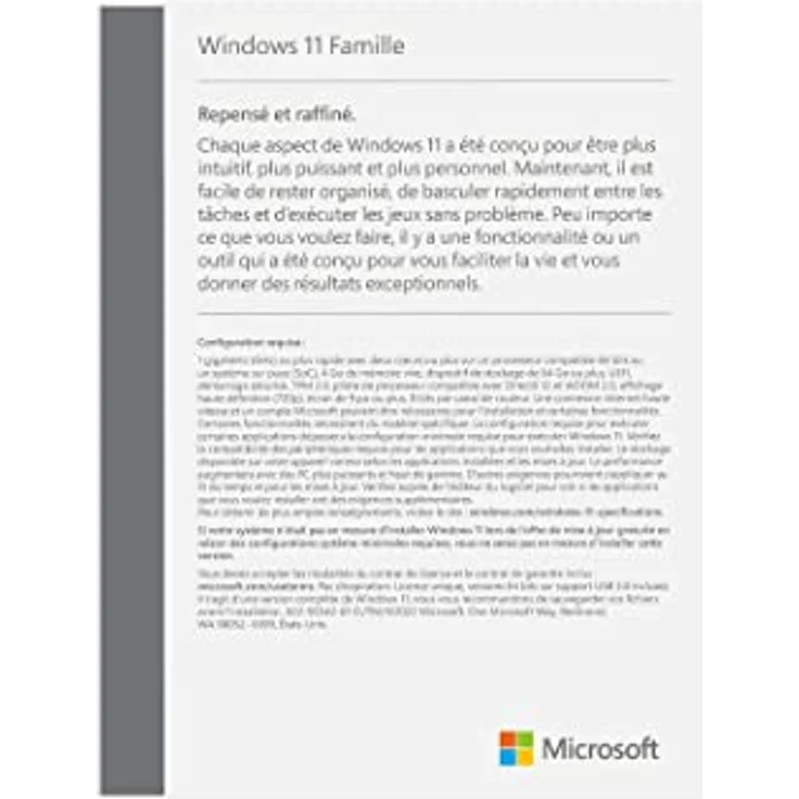 MICROSOFT Windows 11 Home 64bit (FR) – Bild 3