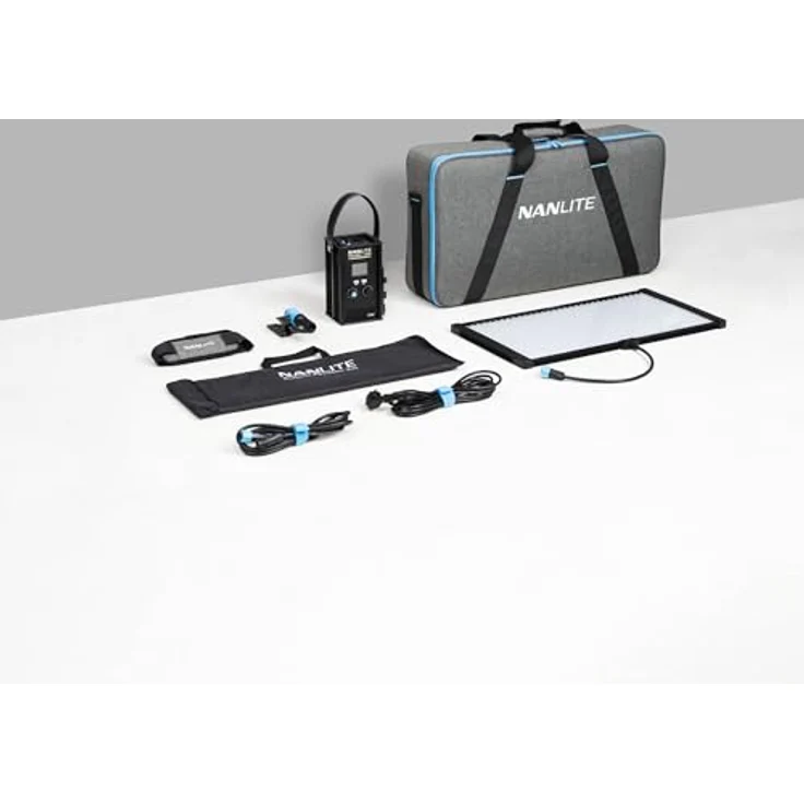 NANLITE PavoSlim 60C Full-Color, Fotostudio-Equipment mit 17620 Lux, 5600 K, CRI 95, TLCI 97, inkl. Softbox und Gitter – Bild 2