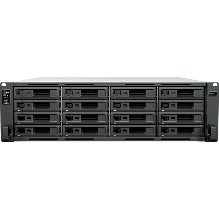 Synology RackStation RS6426xs+ NAS, 16-Bay, Intel Celeron D-1739, 16GB DDR4 RAM, 2x 10 GbE, 0/16 HDD/SSD Einschübe
