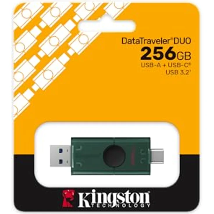 Kingston DataTraveler Duo USB-Flashspeicher 256GB, Dual USB-A + C 3.2 mit beweglicher Kappe – Bild 5