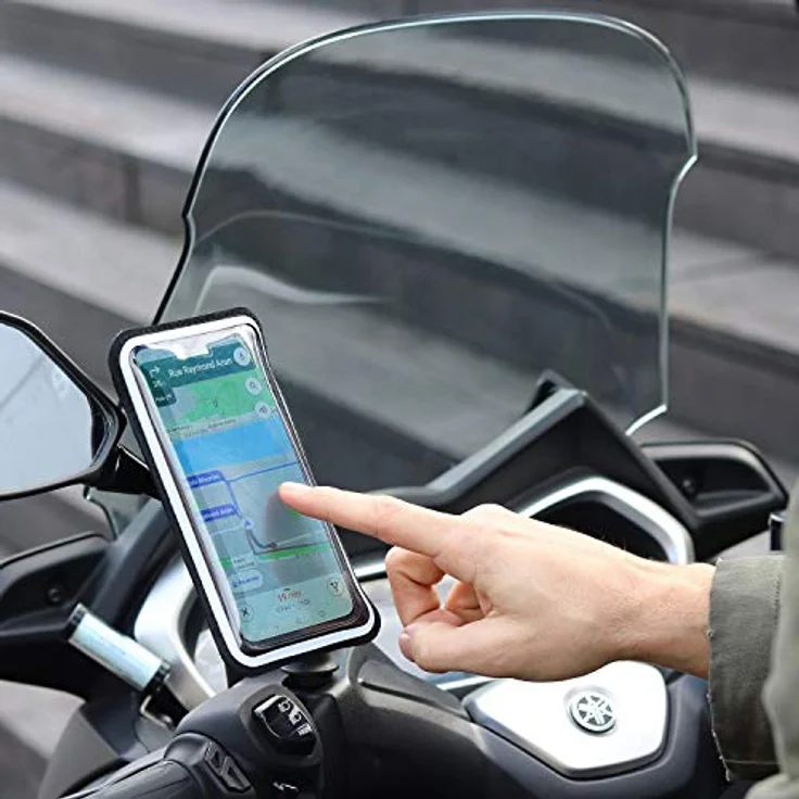 Shapeheart Magnetic Mobile Phone Holder Motorcycle For Rear View Mirror, Universal 360 Rotation, Vibration Steamer, Motorcycle And Scooter, Waterproof Scooter Mobile Phone – Bild 3