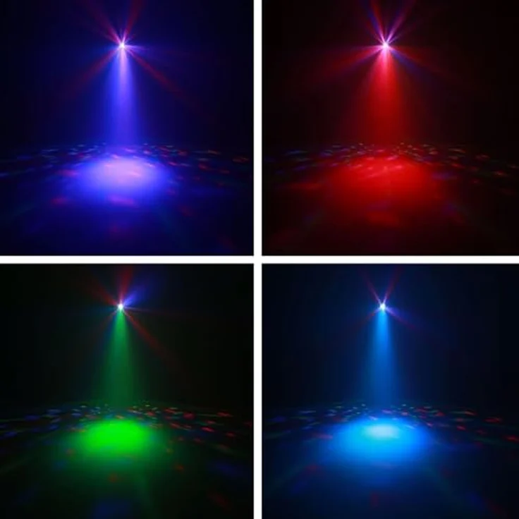 N-Gear Partybar FIVE, LED Partylicht mit 4 RGB Parspots und UV Strobelight, DMX steuerbar, inkl. Fernbedienung – Bild 7